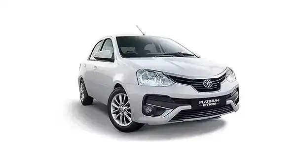 Toyota Etios taxi available for local and outstation travel in Agra